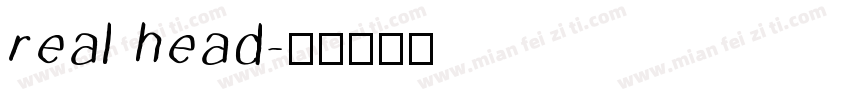 real head字体转换